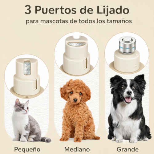 Limadora uñas perro-gato profesional LED